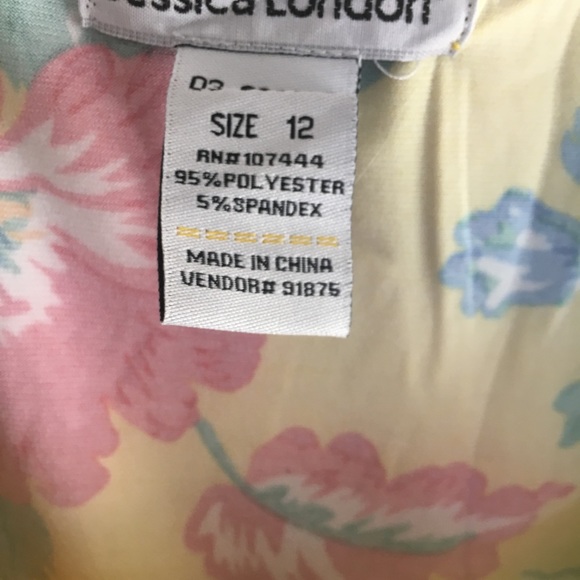 NWT 12W yellow floral sundress - Picture 5 of 5